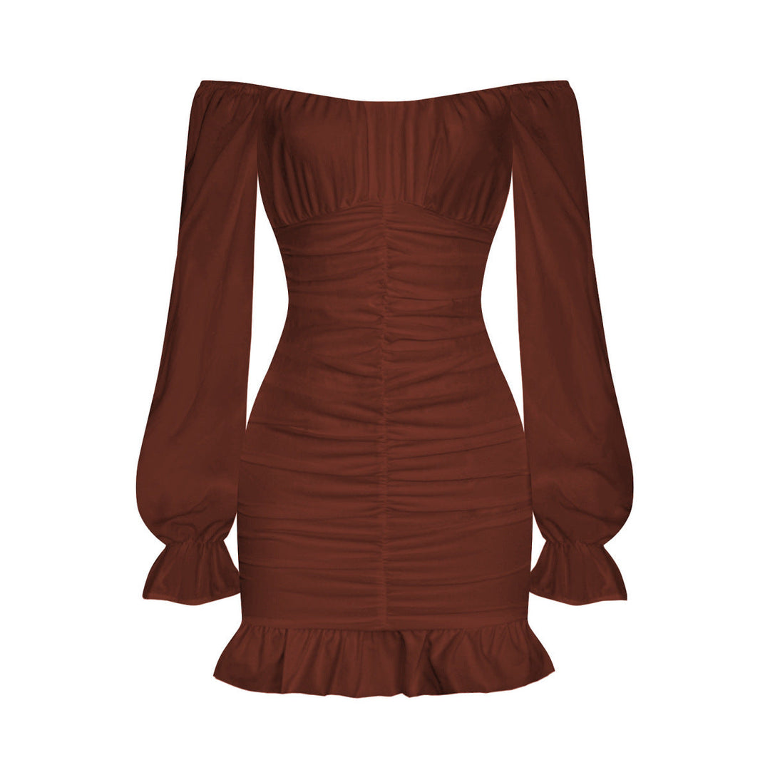 Shirred Bodycon Mini Dress