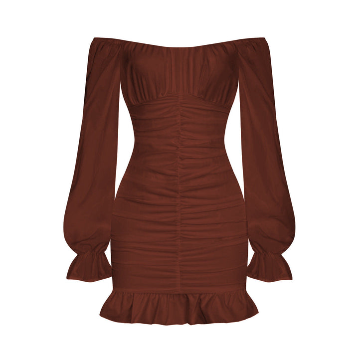Shirred Bodycon Mini Dress