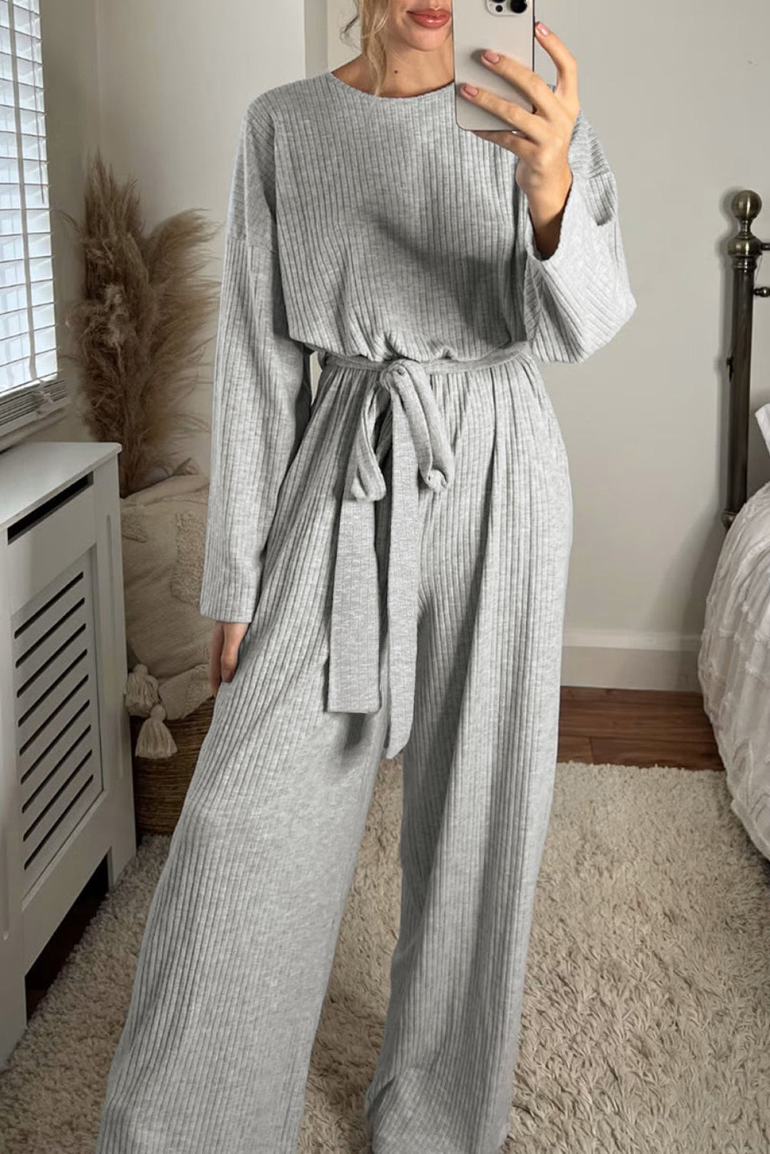 Ribbed Knit Jumpsuit