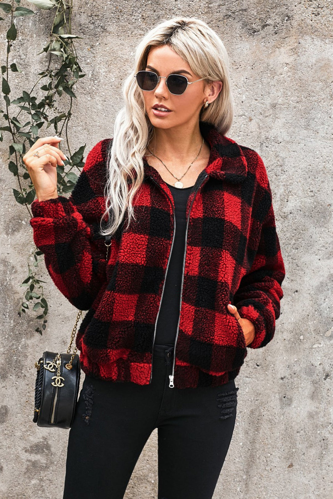 Leopard Print Sherpa Jacket Coat