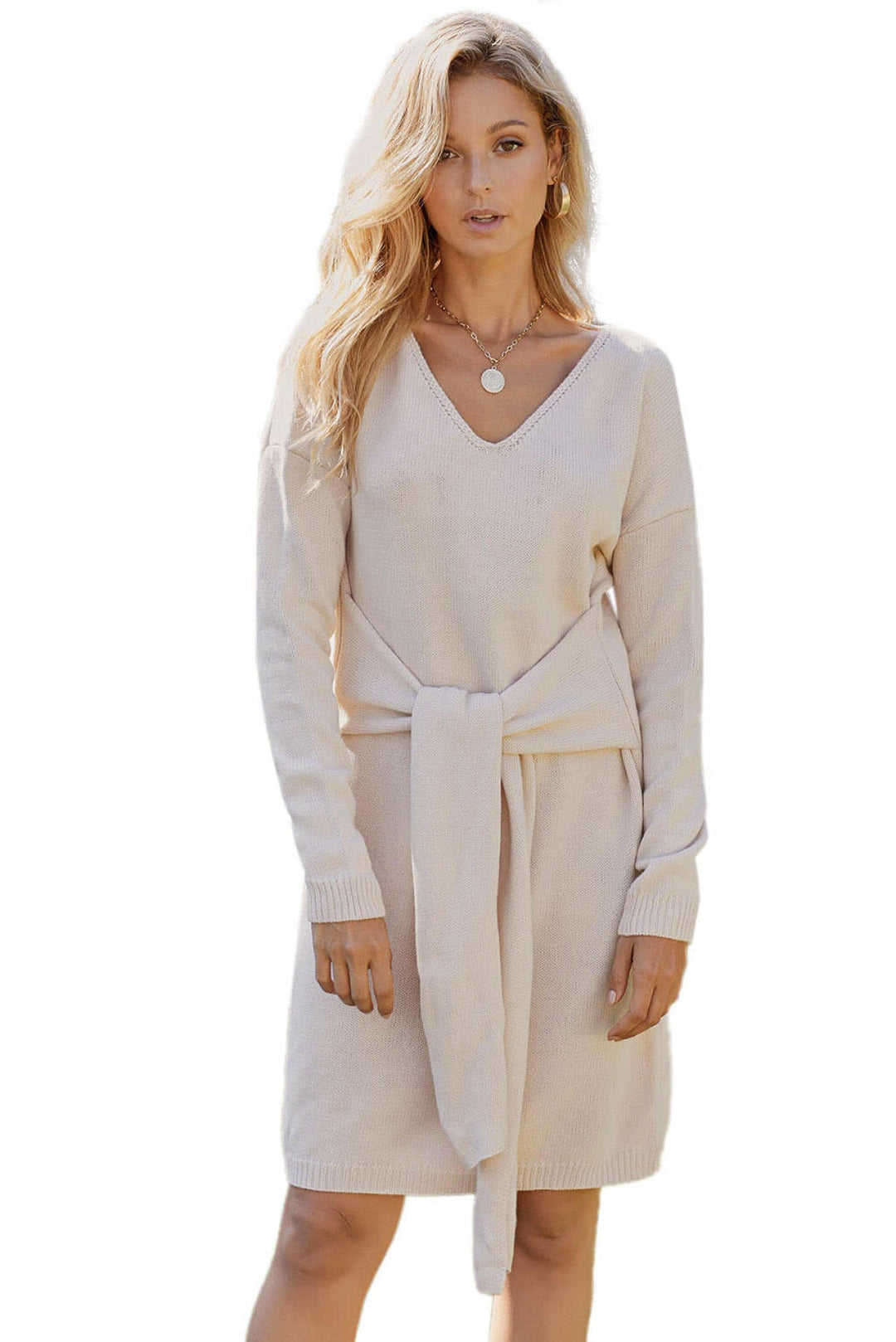 Tie Sweater Dress