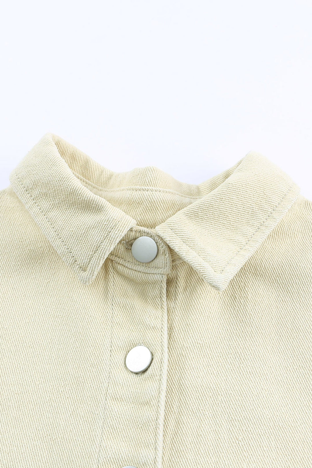 Khaki Cable Knit Denim Jacket