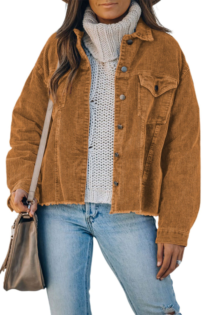 Corduroy Buttoned Jacket