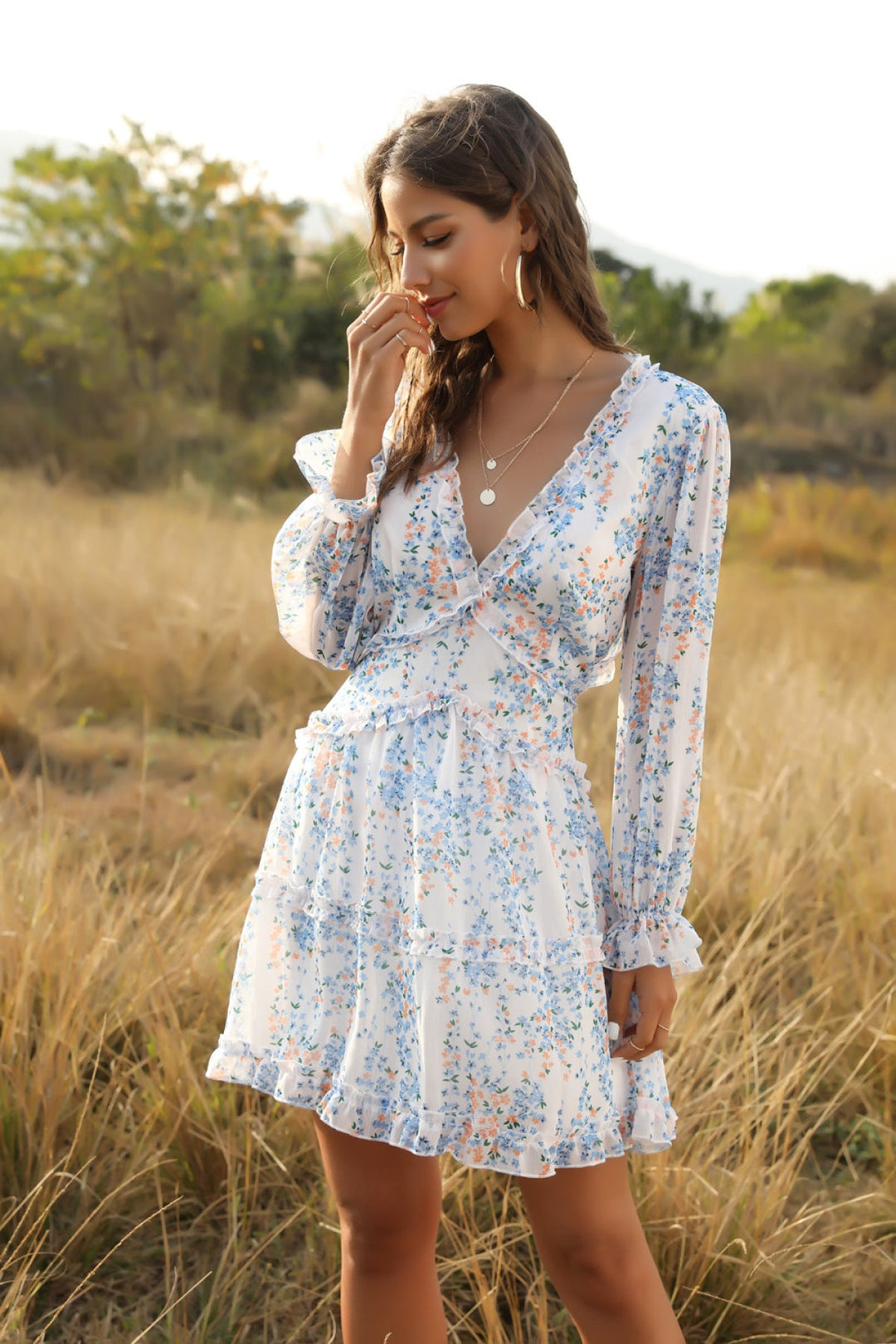 Floral Out Tiered Dress
