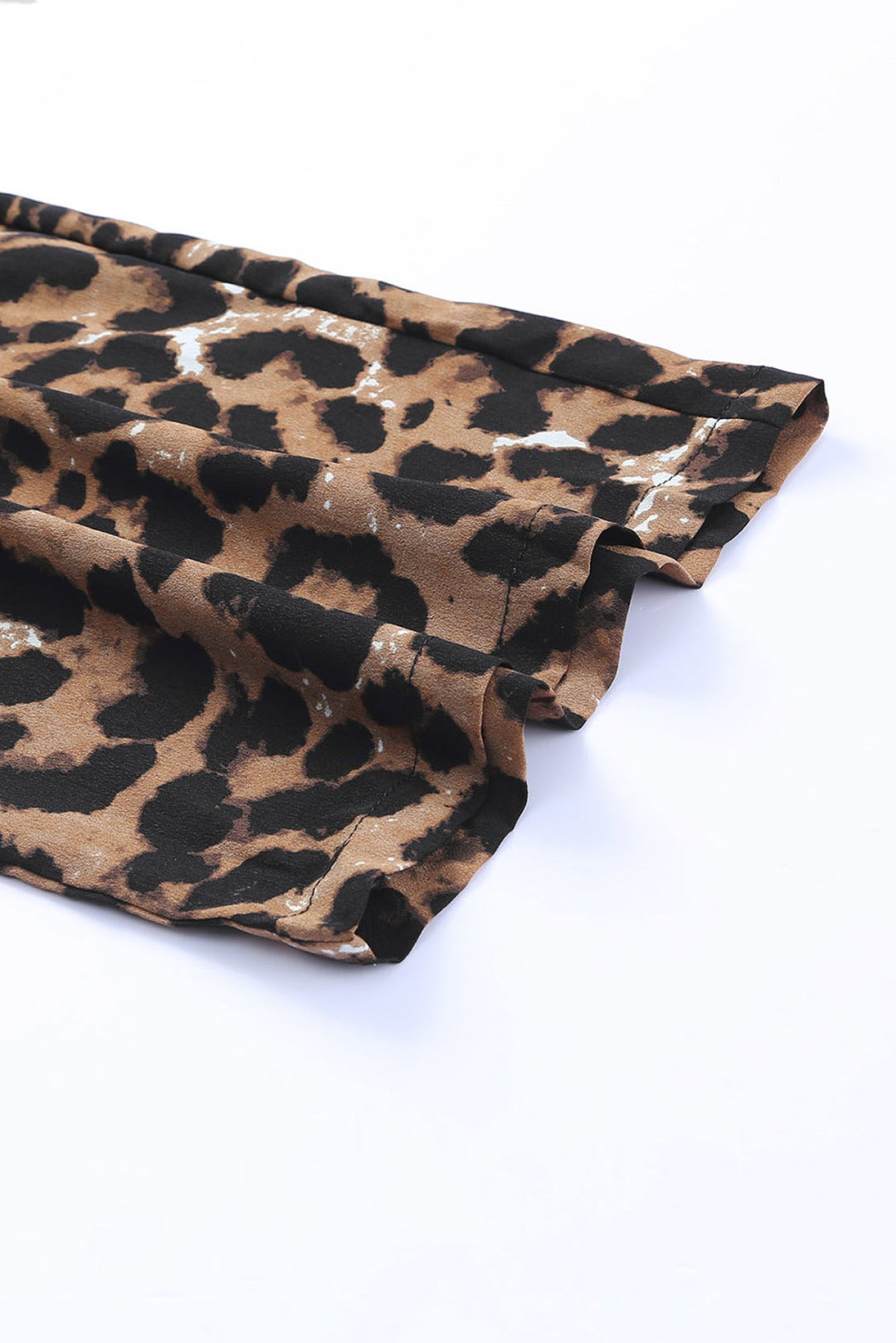 Leopard Halter Neck Wide Leg Jumpsuit