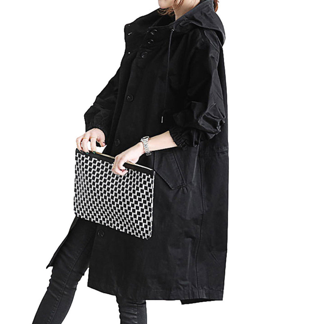 Casual Long-Sleeved Single-Breasted Coat