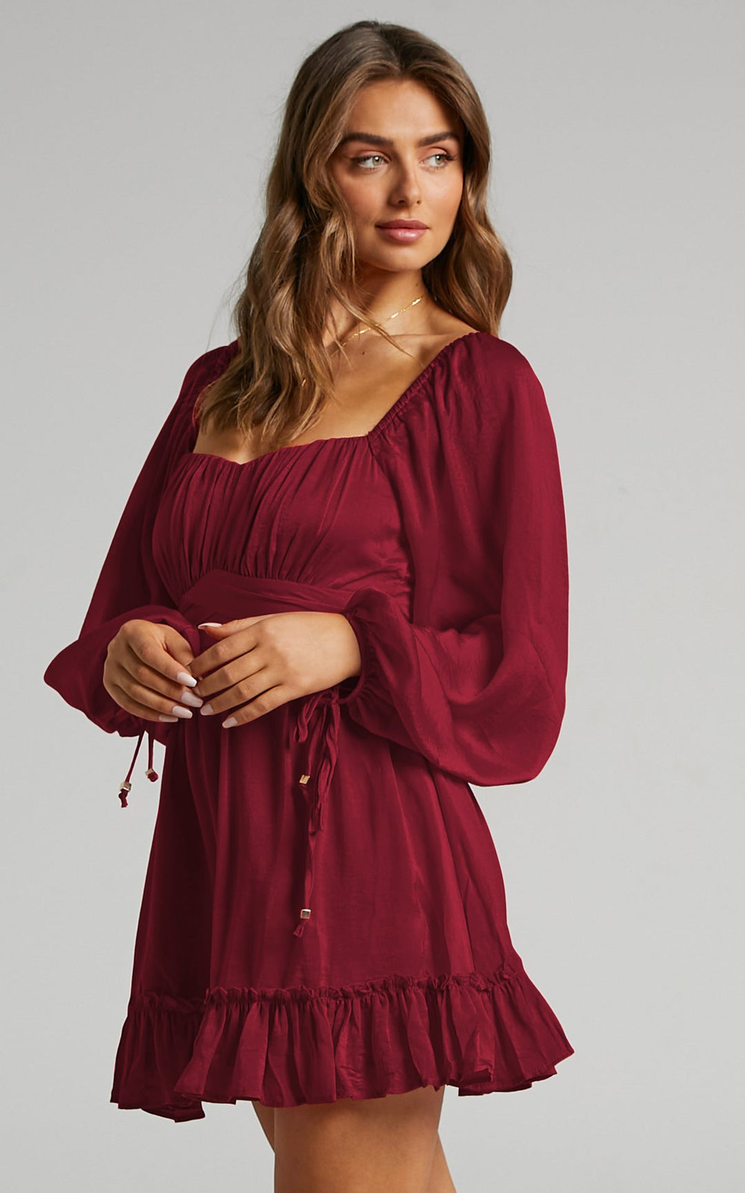 Ruffle Hem A-line Dress