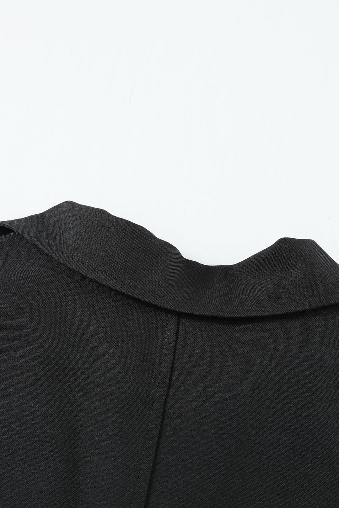 Buttoned Lapel Collar Blazer