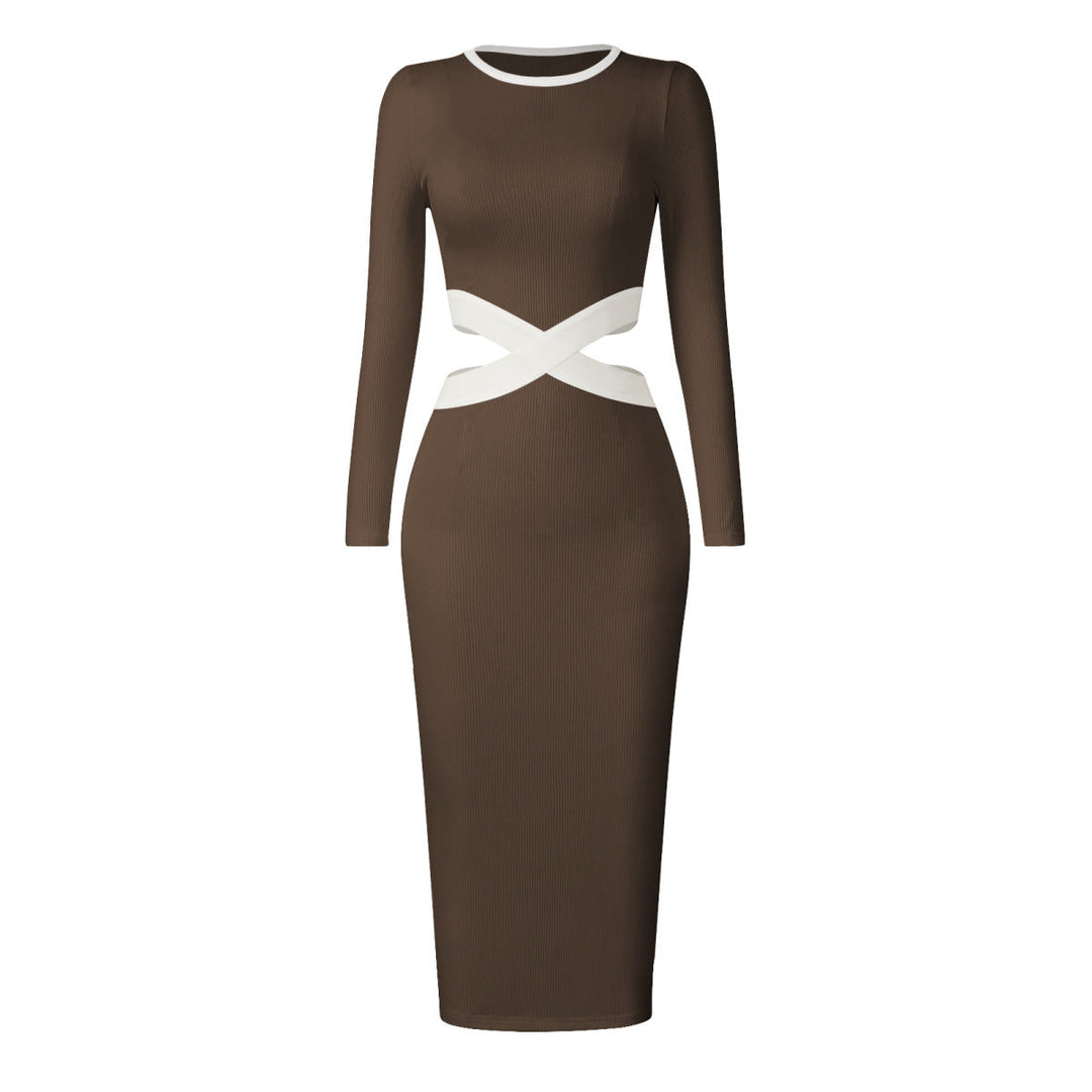 Colorblock Maxi Tube Dress