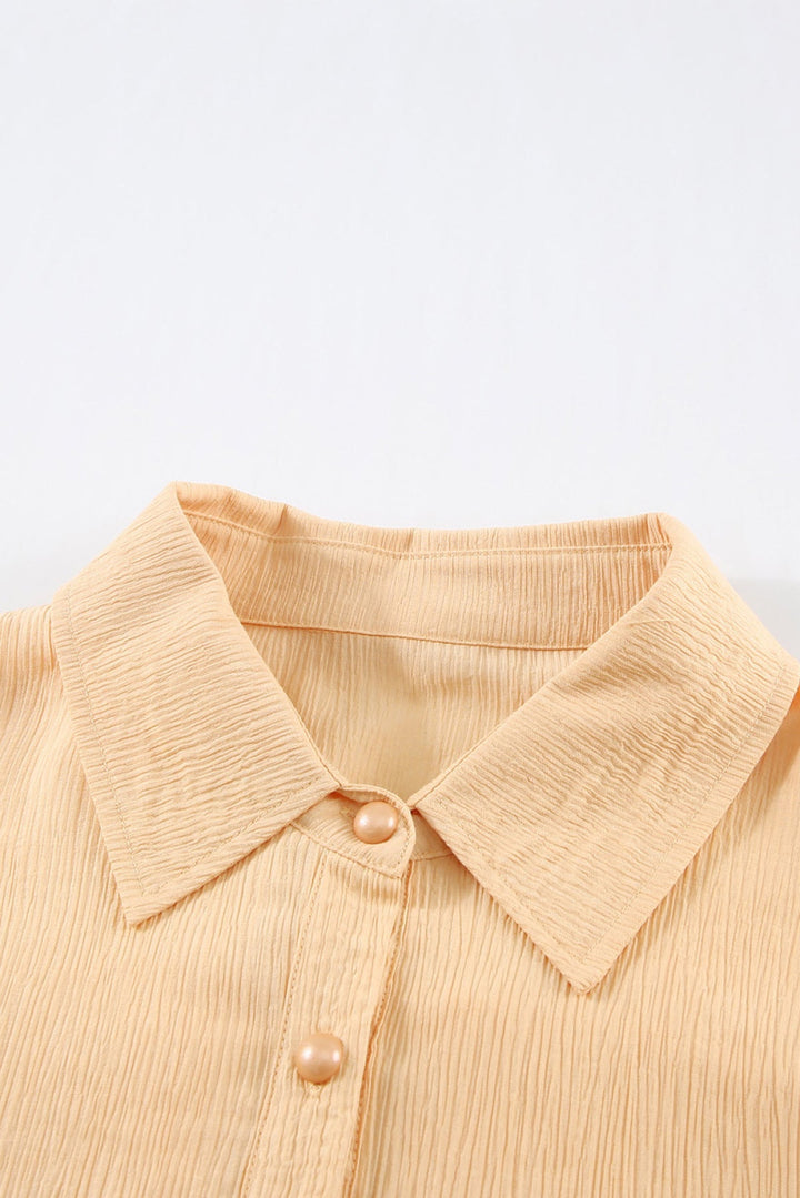 Ruffled Patchwork Loose Shirt