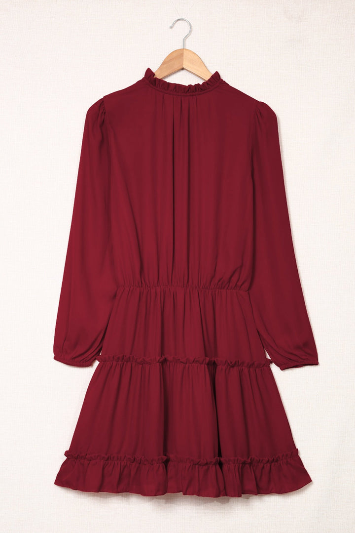 Ruffle Tiered Dress - Mini Dress