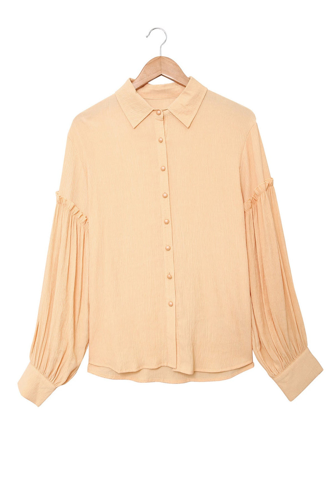 Ruffled Patchwork Loose Shirt