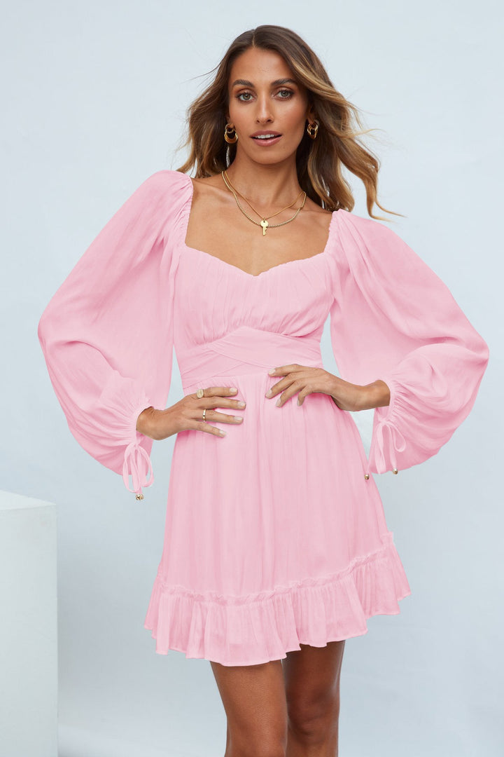 Ruffle Hem A-line Dress