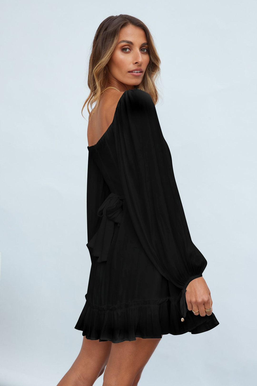 Ruffle Hem A-line Dress