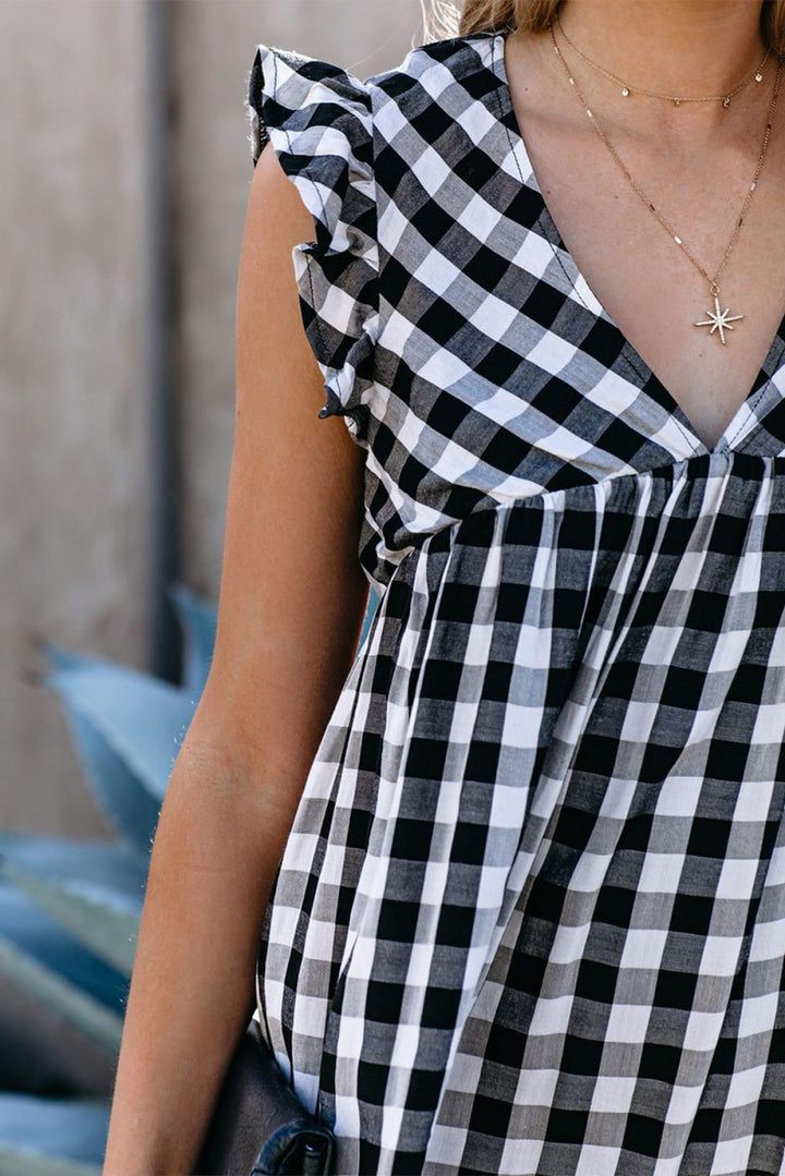 Pocketed Babydoll - Mini Dress