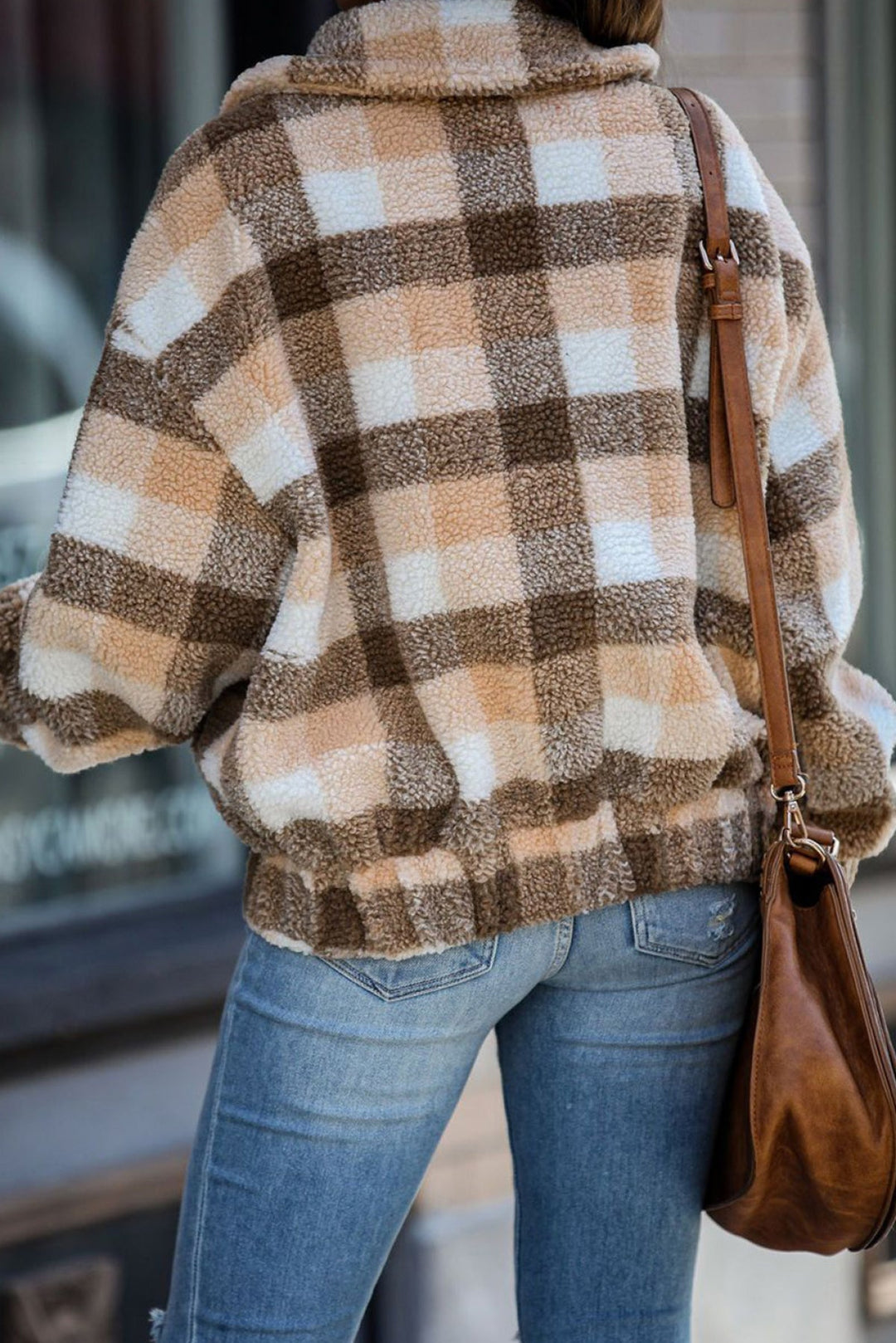 Leopard Print Sherpa Jacket Coat