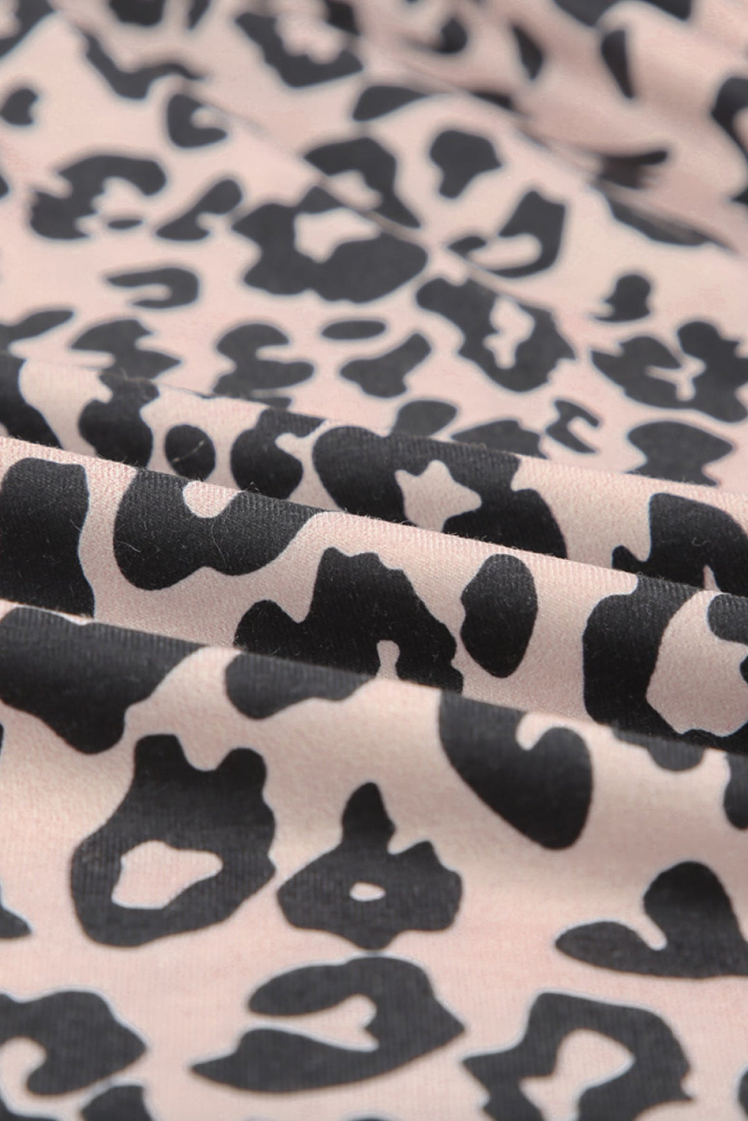 Leopard Half Sleeve Plus Size Jumpsuit