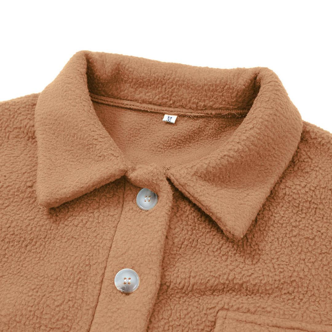 Collared Sherpa Fleece Jacket