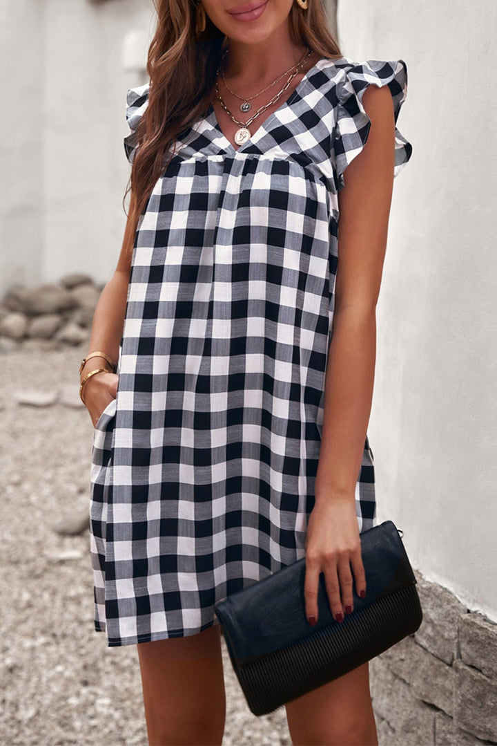 Pocketed Babydoll - Mini Dress