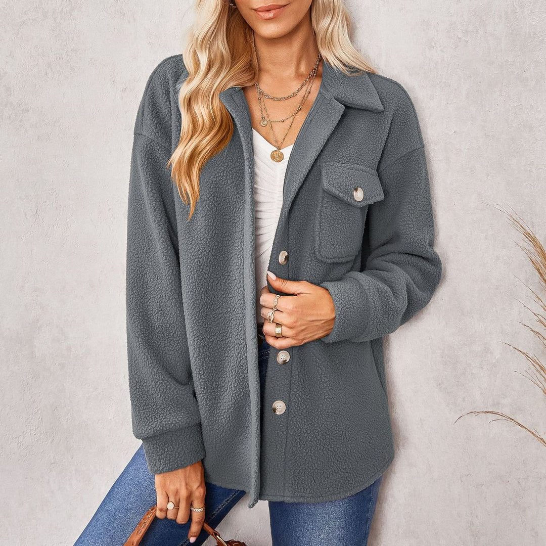Collared Sherpa Fleece Jacket