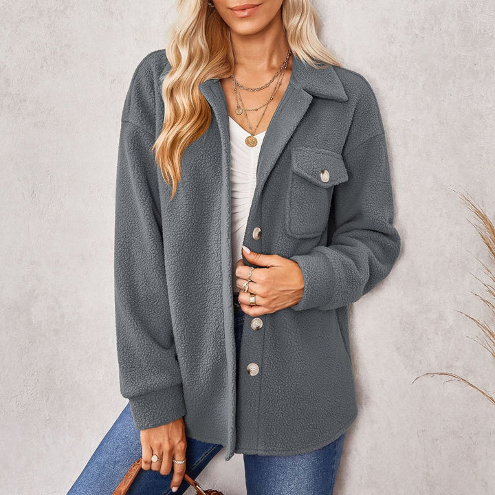 Collared Sherpa Fleece Jacket