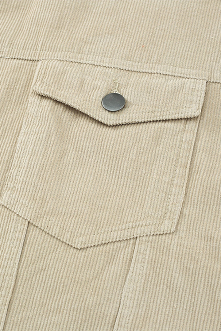 Corduroy Buttoned Jacket