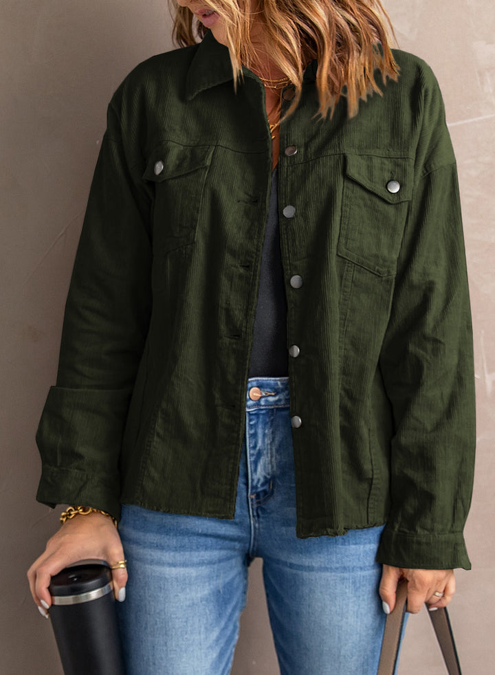 Corduroy Buttoned Jacket