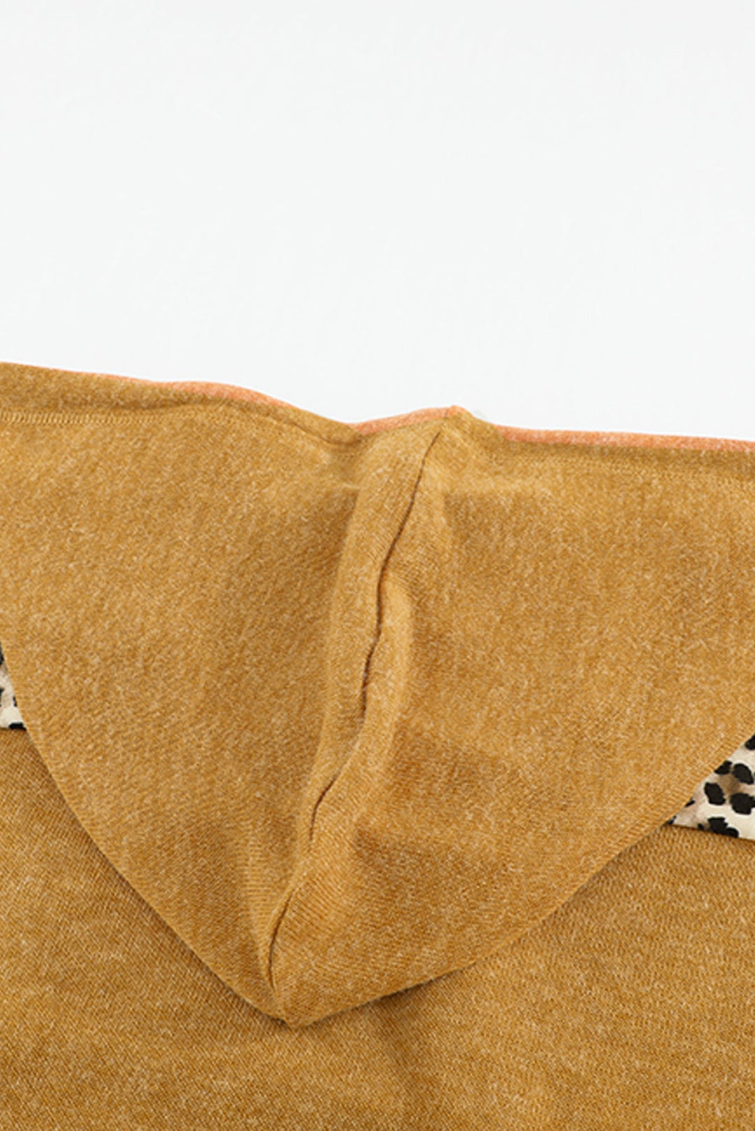 Leopard Patchwork Pullover Hoodie