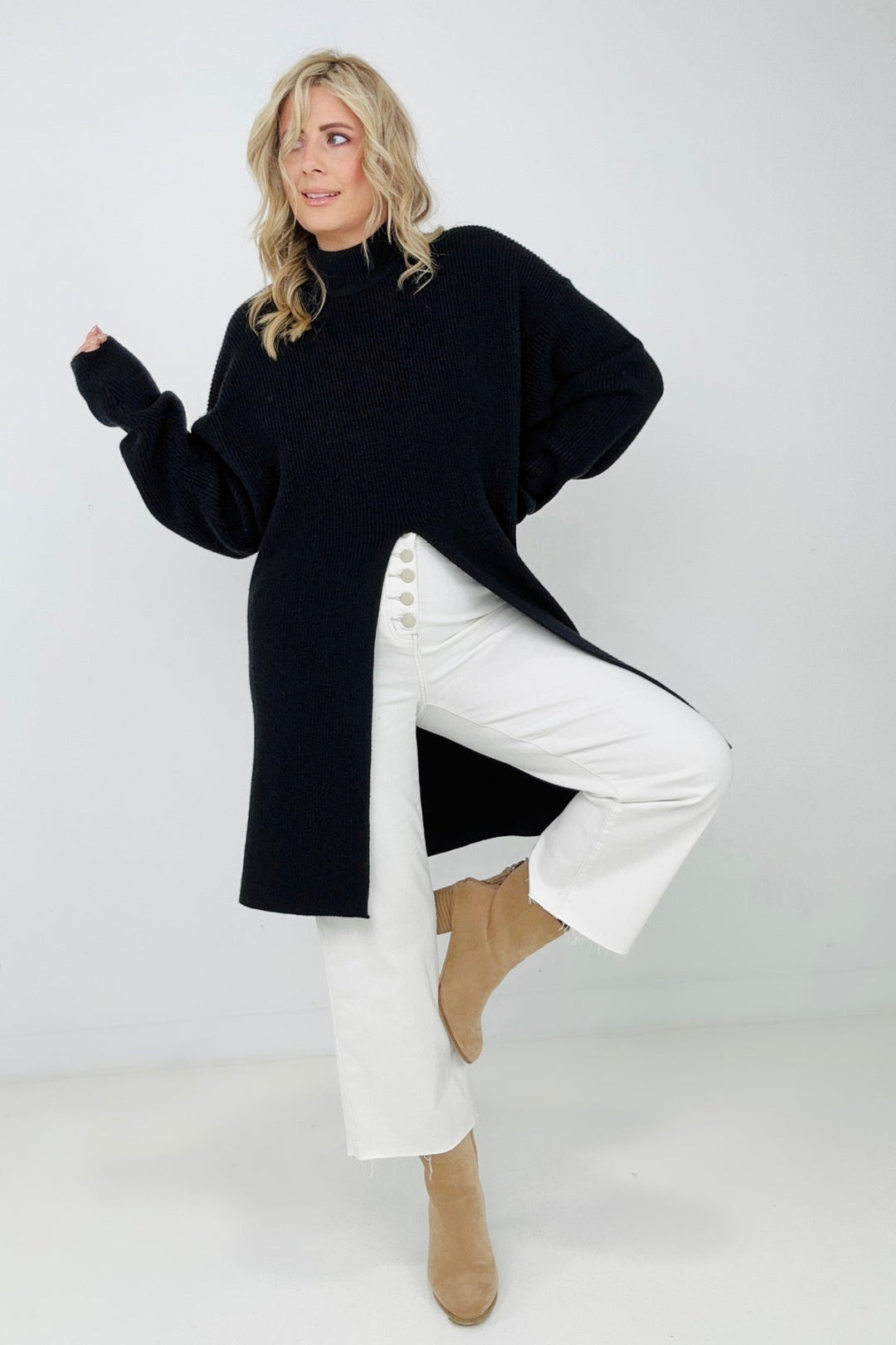 Front Slit Sweaters: A Versatile and Stylish Addition to Your Wardrobe