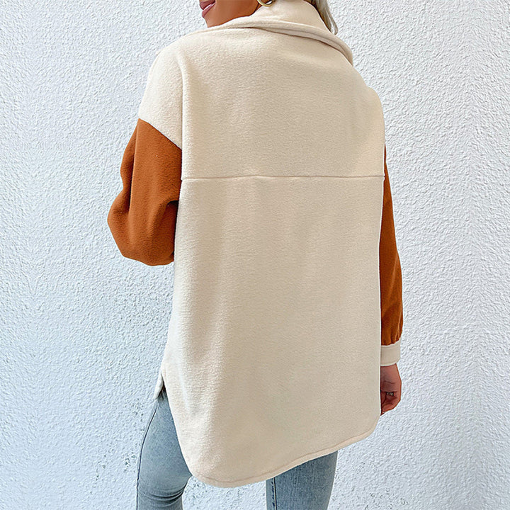 Fleece Long-Sleeved Single-Breasted Jacket