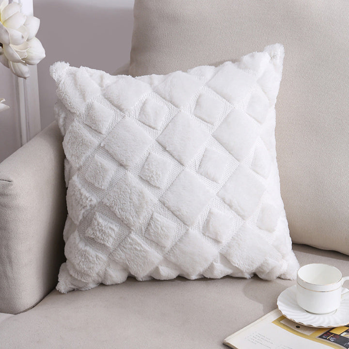 Plush Geometric Pillowcases Without Filler