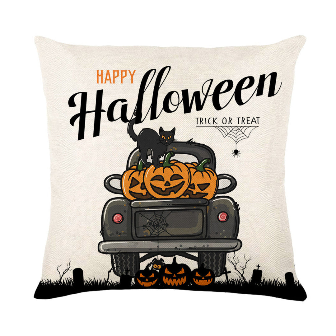 Halloween Theme Word Print Pillowcases Without Filler