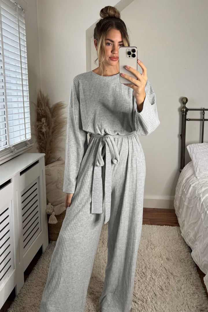 Ribbed Knit Jumpsuit