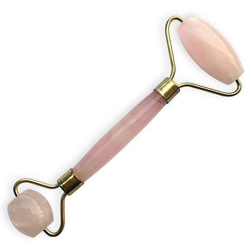 Rose Quartz Facial and Body Massage Tool- Double Roller