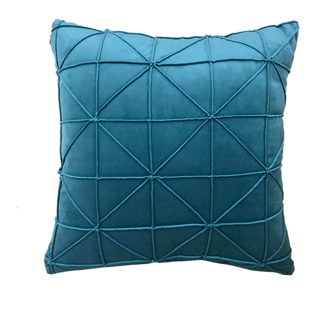 Solid Color Thickened Dutch Velvet Geometric Cushion Pillowcase without Filler