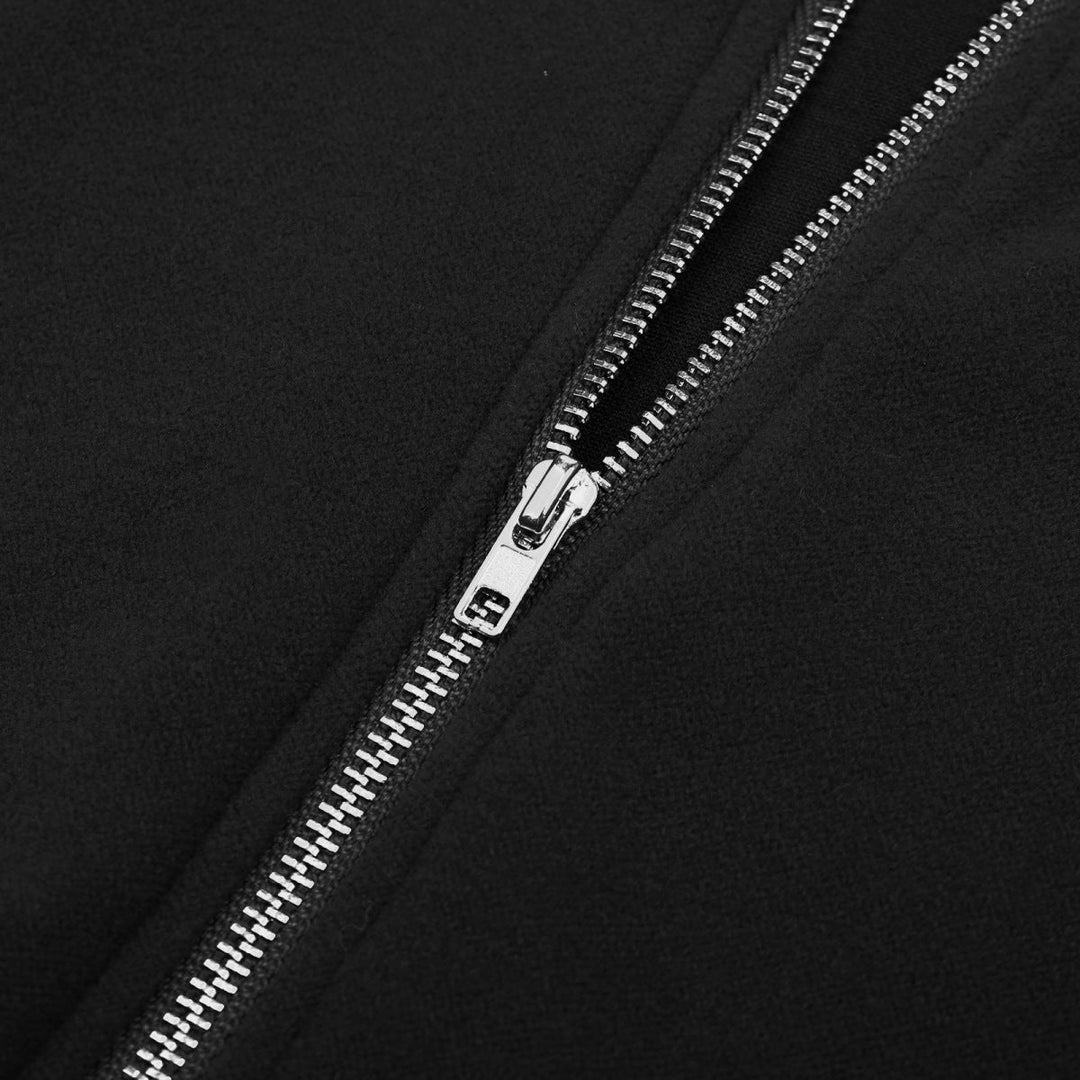 Solid Long Sleeve Zipper Up Hooded Mini Dress