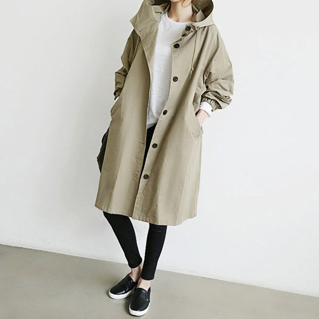 Casual Long-Sleeved Single-Breasted Coat