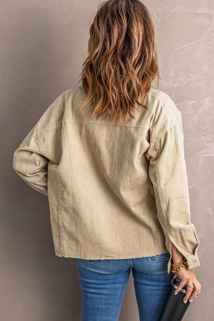 Corduroy Buttoned Jacket