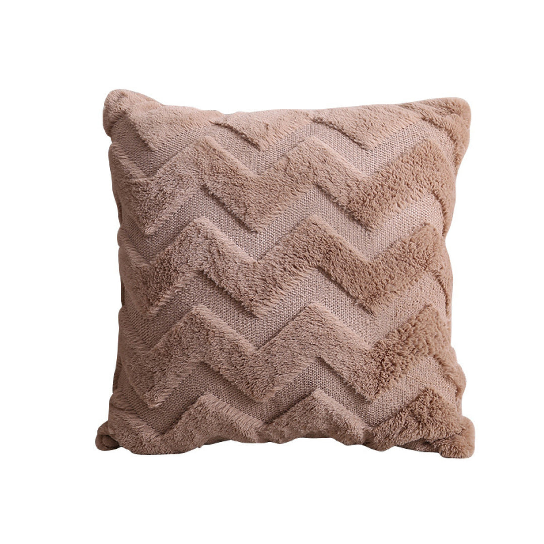 Plush Geometric Pillowcases Without Filler
